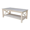 Unfinished Solid Wood Coffee Table M719