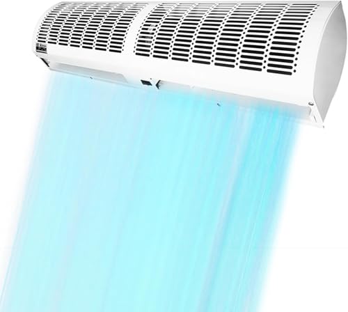 White 150cm Wall-Mounted Air Curtain with Remote Control S651