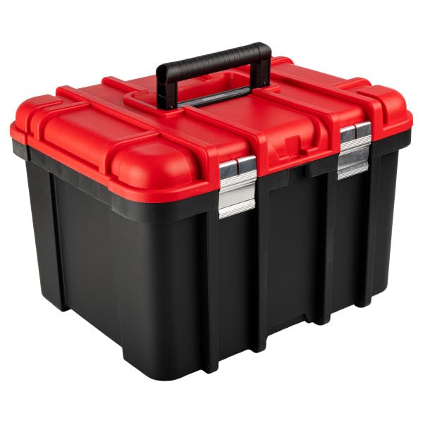 Extra Large Red Plastic Tool Box Organizer T974