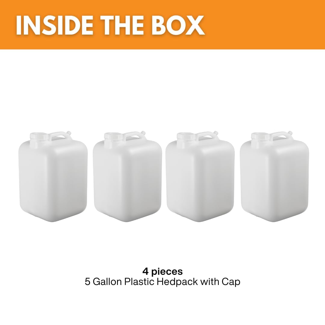 5 Gallon BPA-free Food-Grade Water Jug Pack of 4 J700