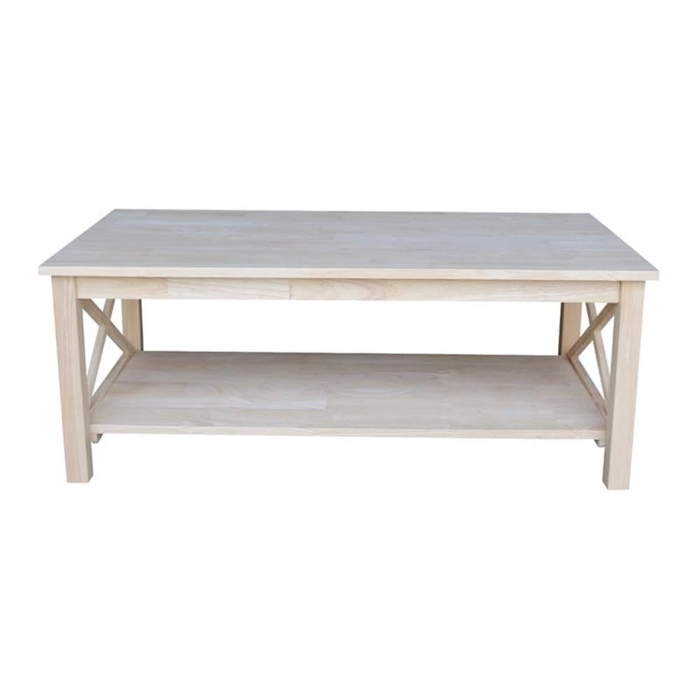 Unfinished Solid Wood Coffee Table M719