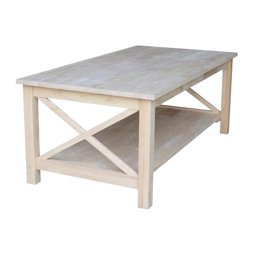 Unfinished Solid Wood Coffee Table M719