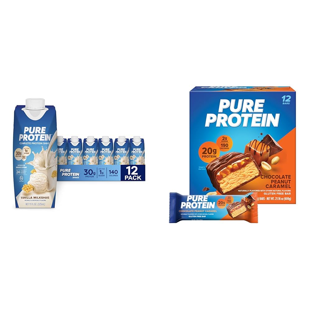 Vanilla Protein Shake, 30g Protein, Vitamins A, C, D, E, Zinc, Low Sugar, Gluten Free X75115