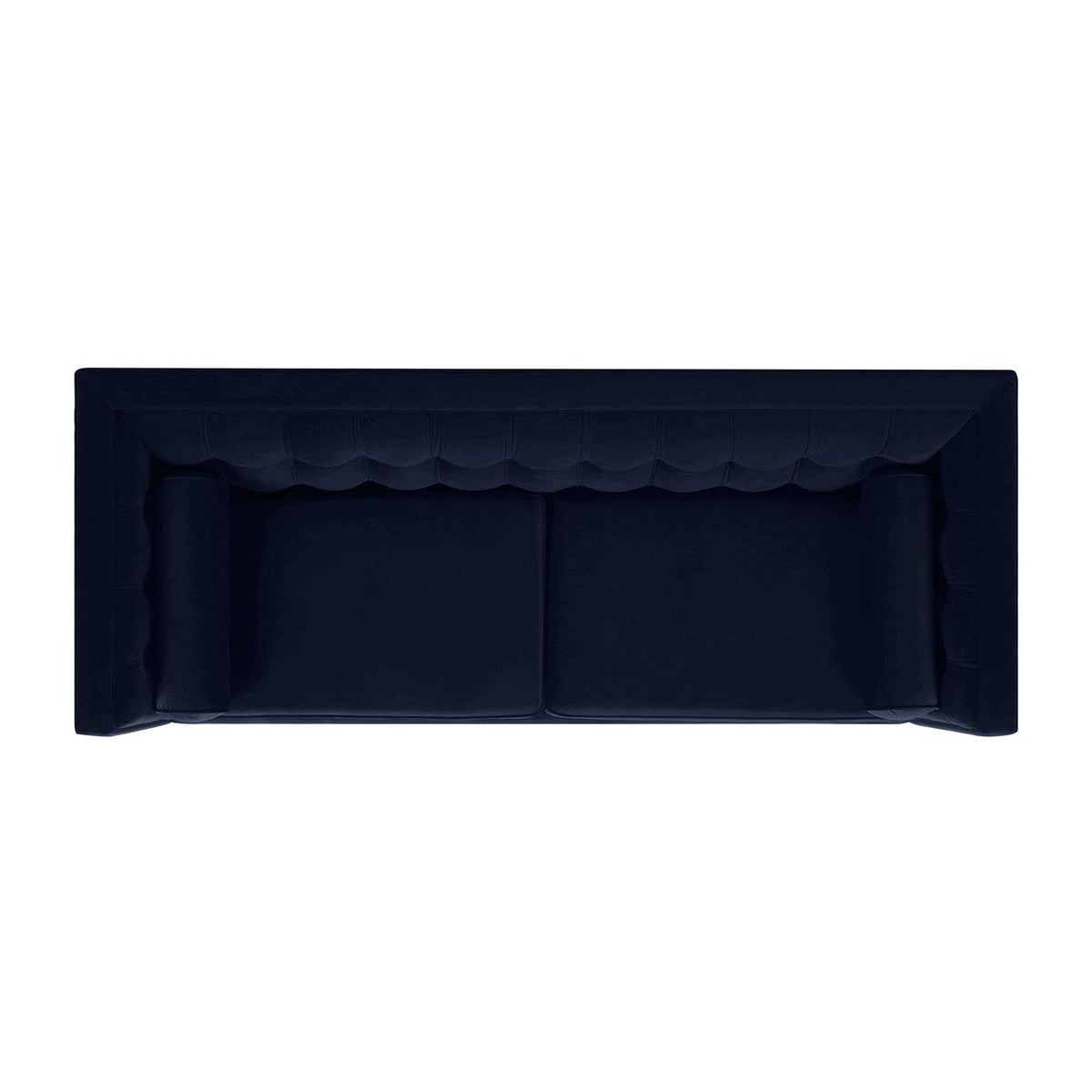 Dark Navy Blue Performance Velvet Tufted Sofa W237