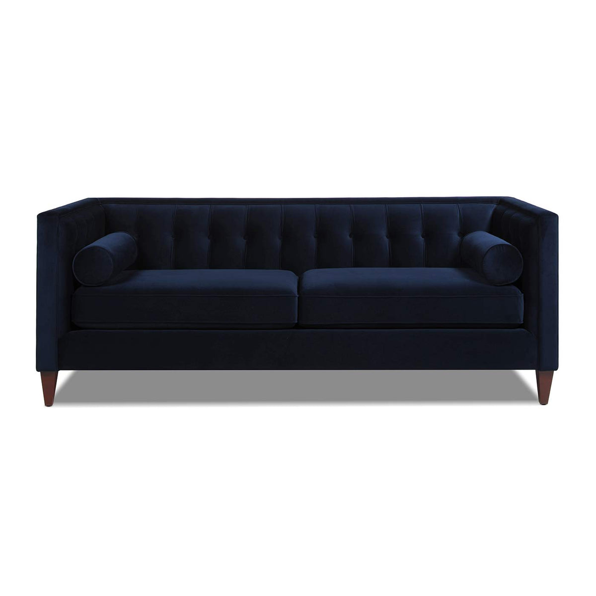 Dark Navy Blue Performance Velvet Tufted Sofa W237