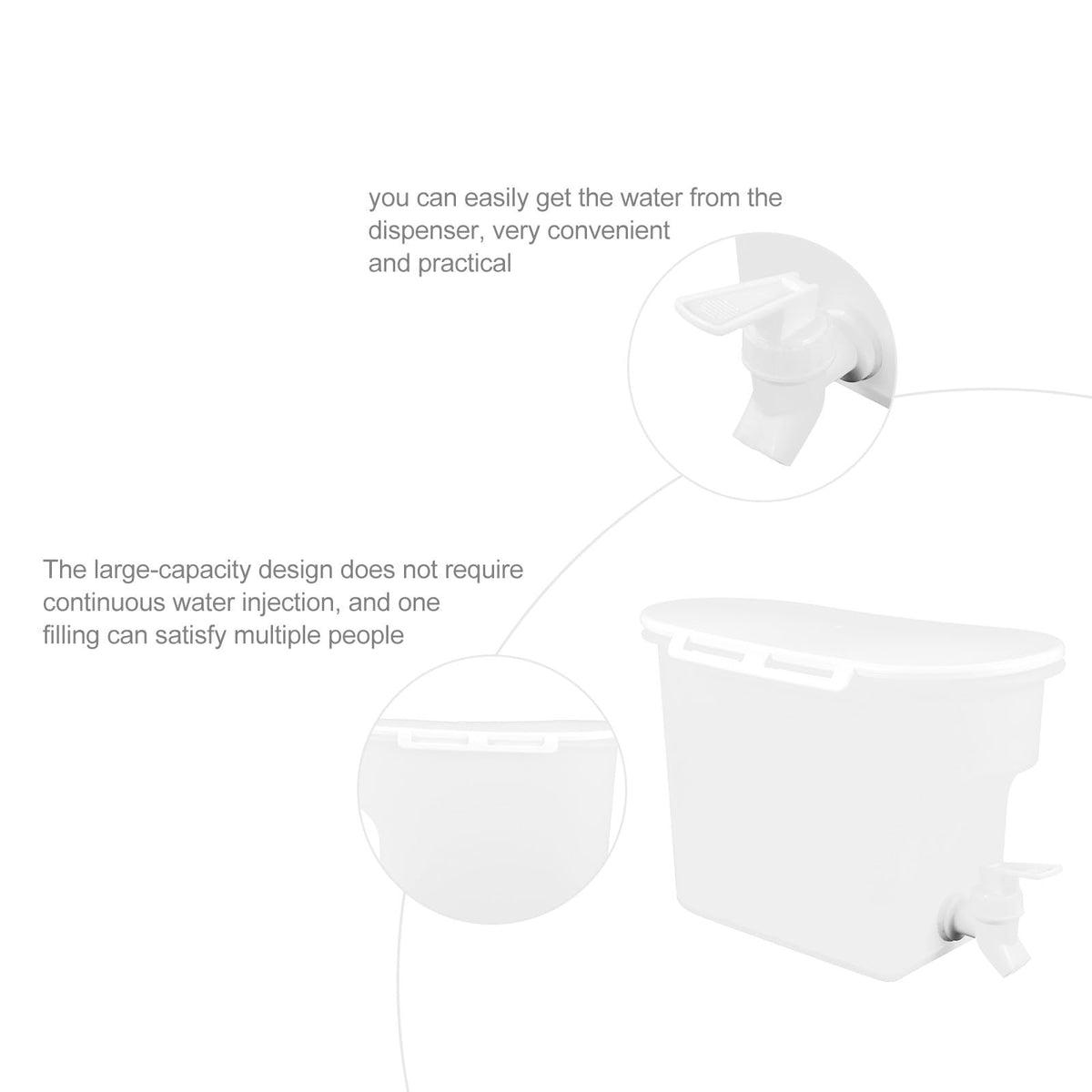 Cold Water Pitcher with Faucet V889943