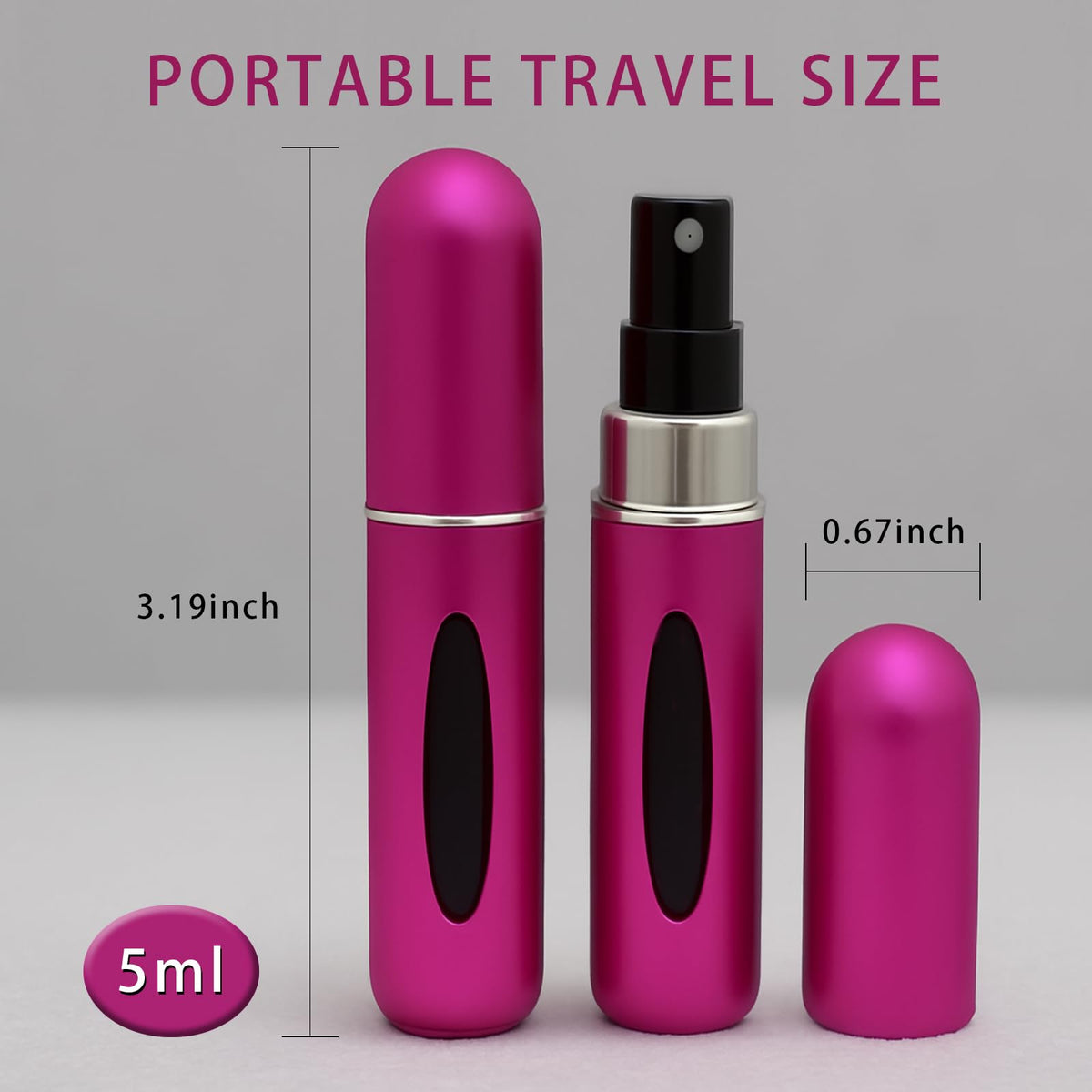 5ml Refillable Perfume Atomizer Spray Bottles D180