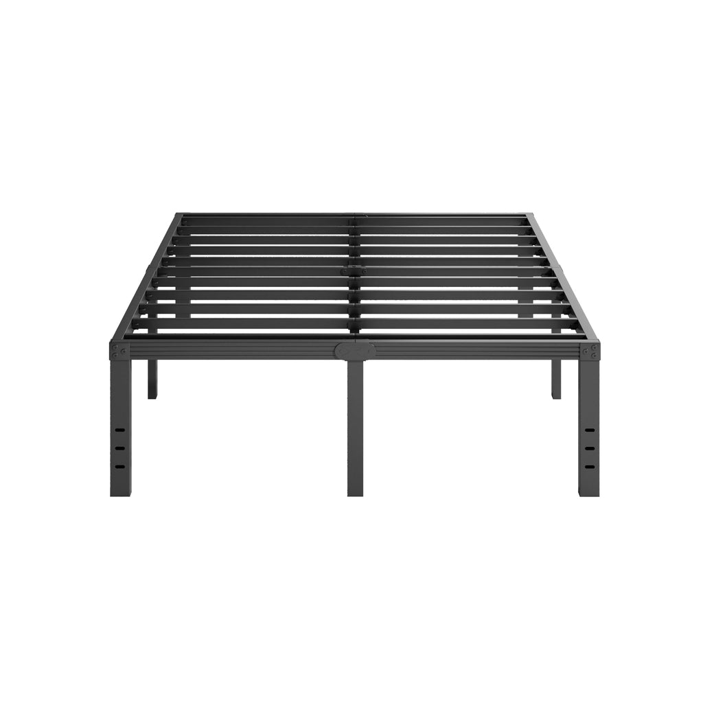 18 Inch High Metal Full Size Platform Bed Frame, Black U828