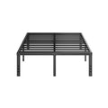 18 Inch High Metal Full Size Platform Bed Frame, Black U828