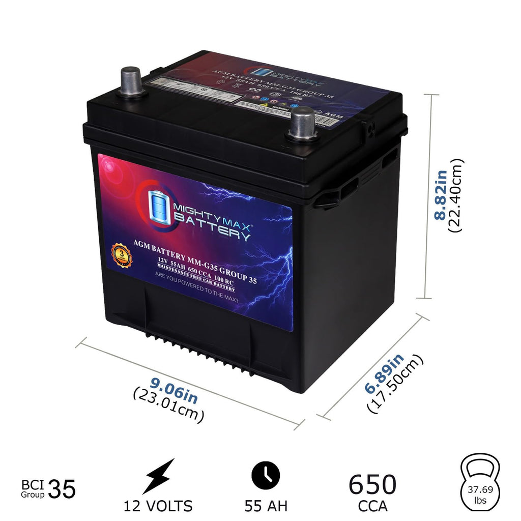 12V 55Ah AGM Replacement Battery A995757