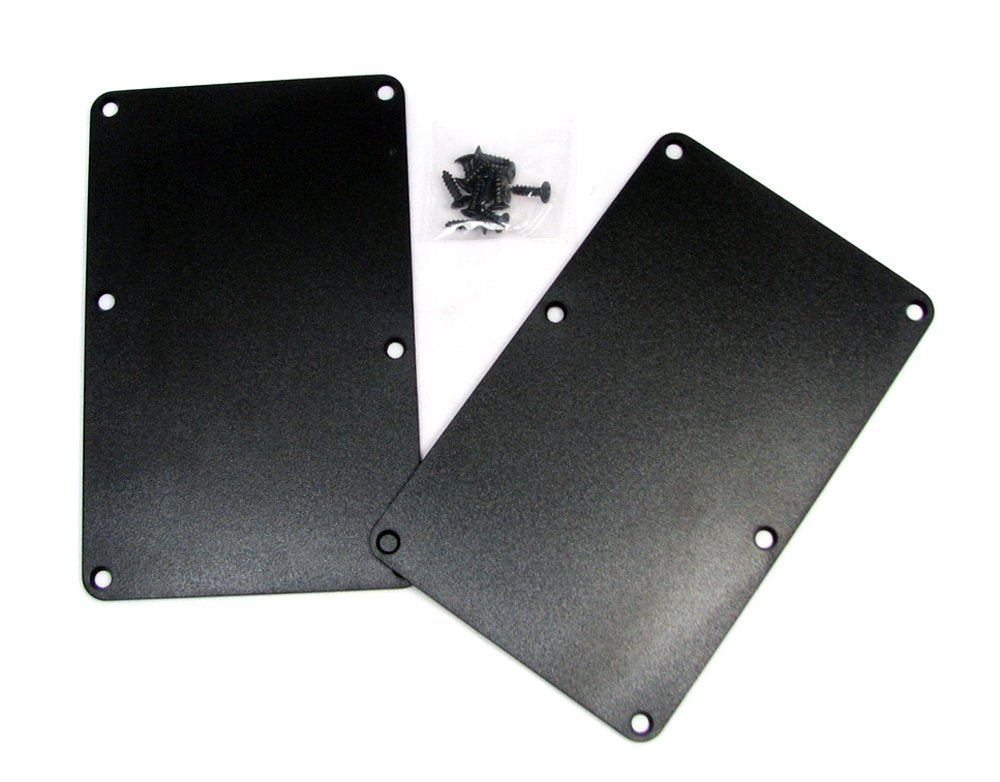 Black Plastic Electric Guitar Cover Plates with Screws O679