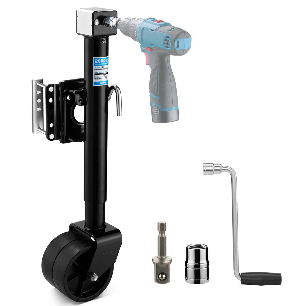 2000 lbs Dual Wheel Trailer Jack F227