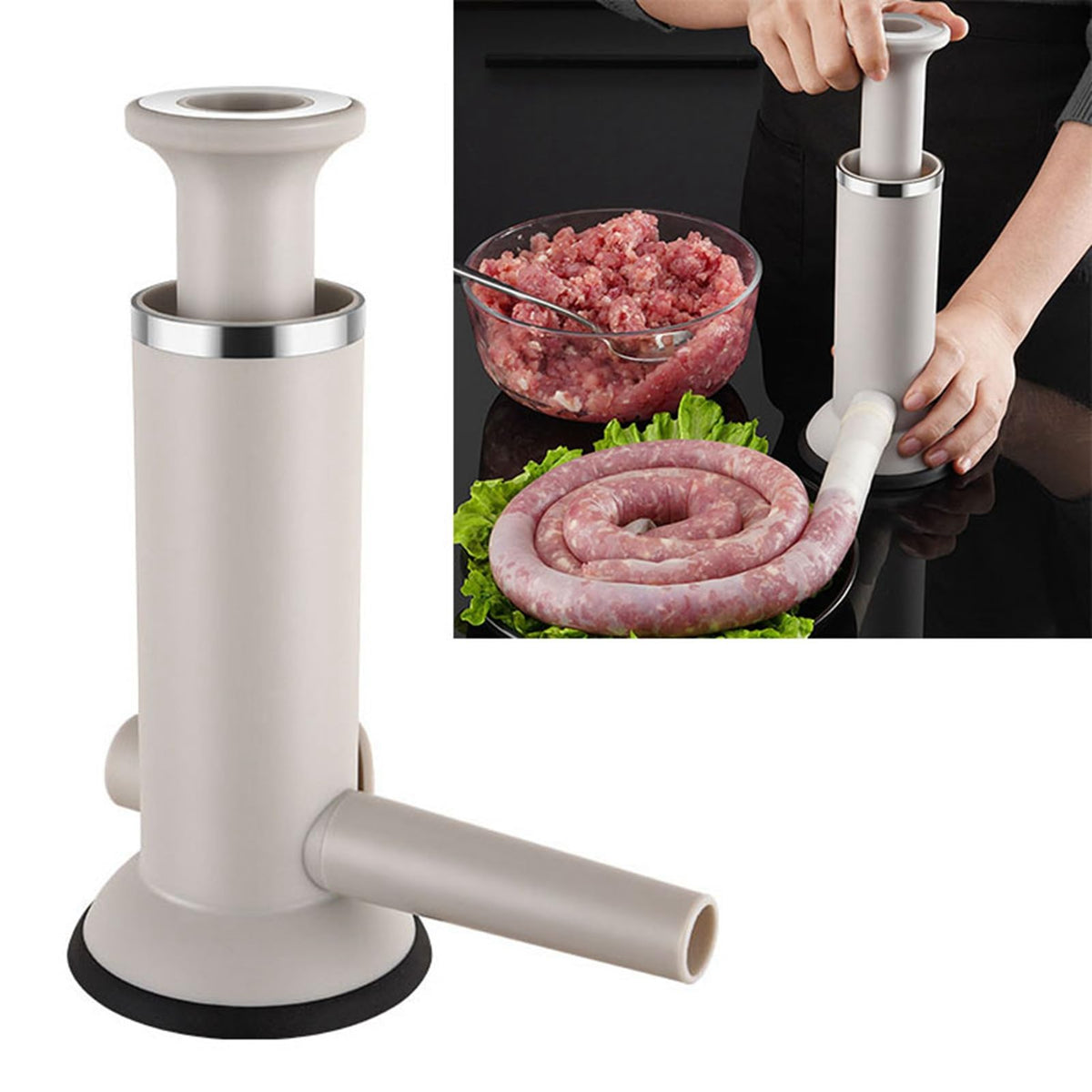 304 Stainless Steel Vertical Manual Sausage Stuffer K73457