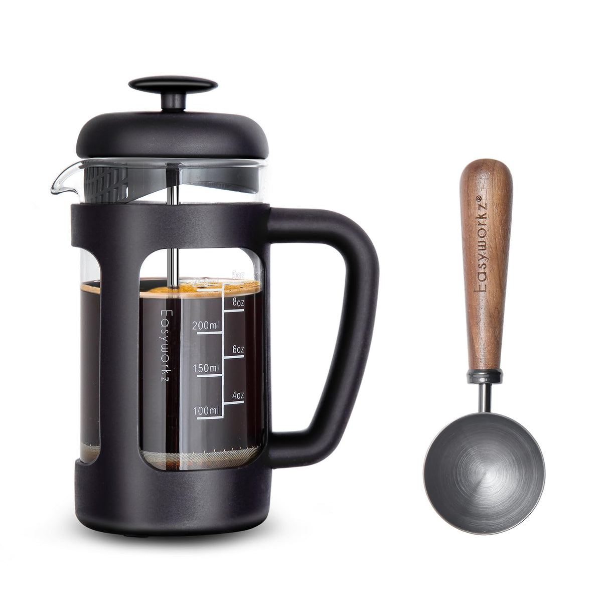 12 oz French Press Coffee Tea Maker with Measuring Spoon F31865