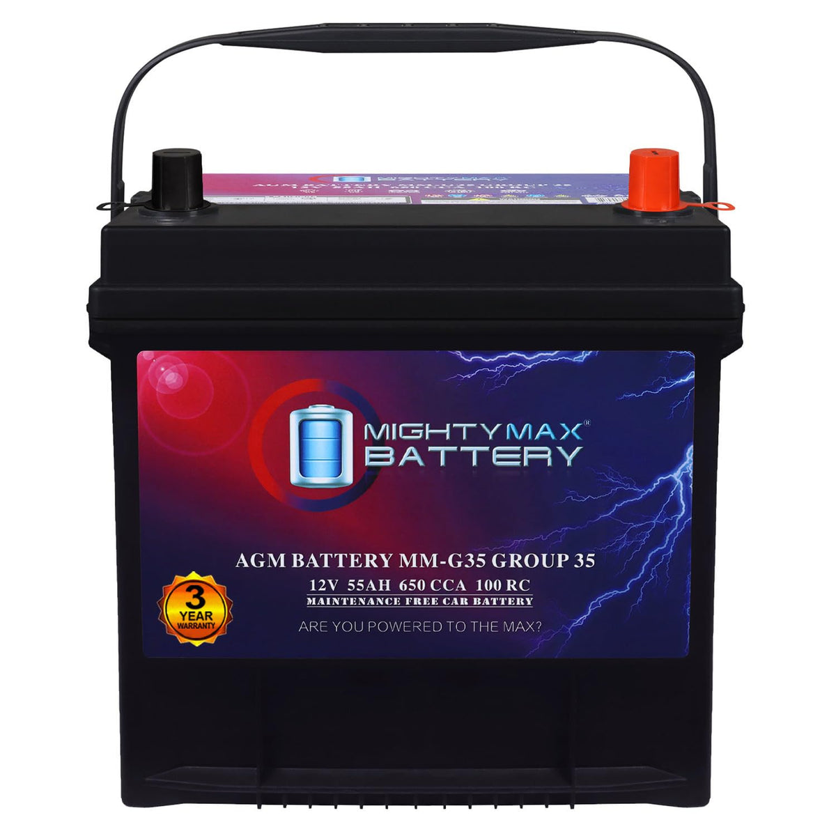 12V 55Ah AGM Replacement Battery C42791
