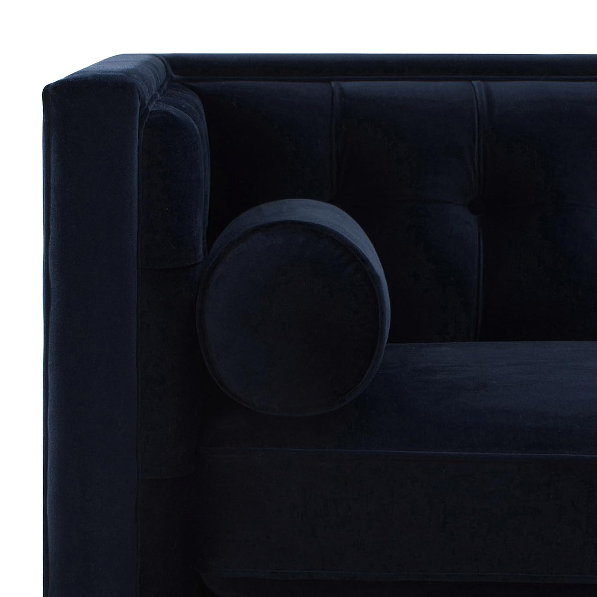 Dark Navy Blue Performance Velvet Tufted Sofa W237