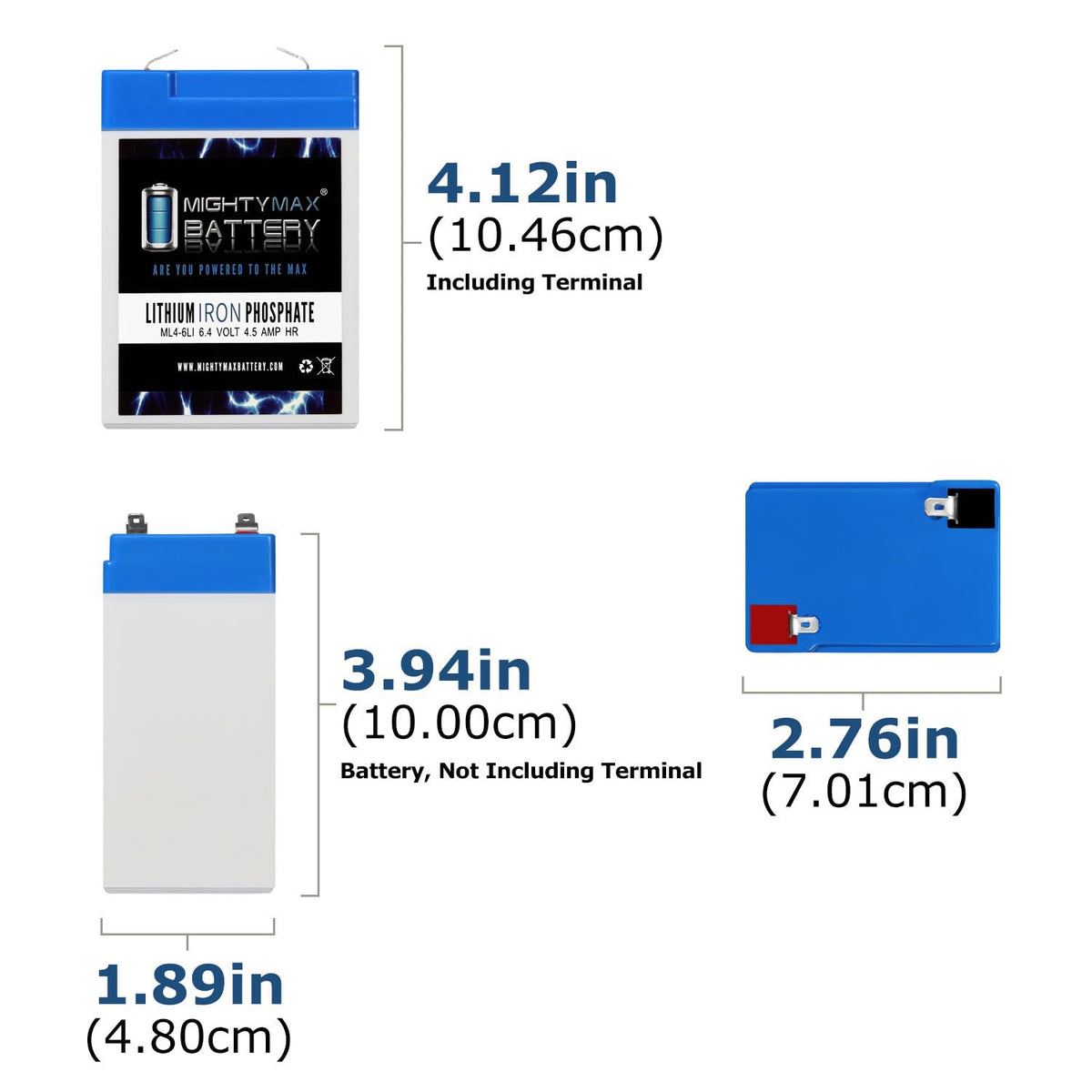 6V 4.5AH Lithium Replacement Battery C340666