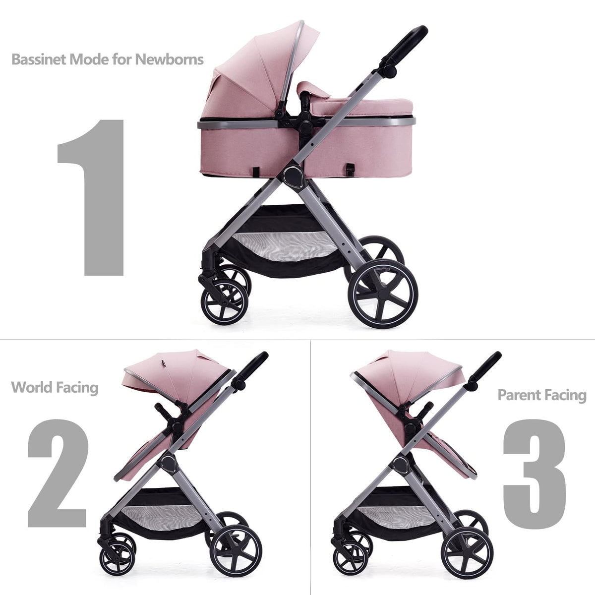 2 in 1 Convertible Baby Stroller J631405