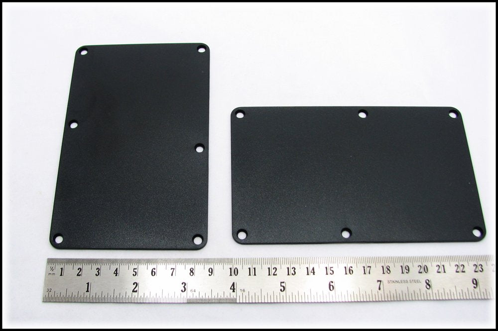 Black Plastic Electric Guitar Cover Plates with Screws O679
