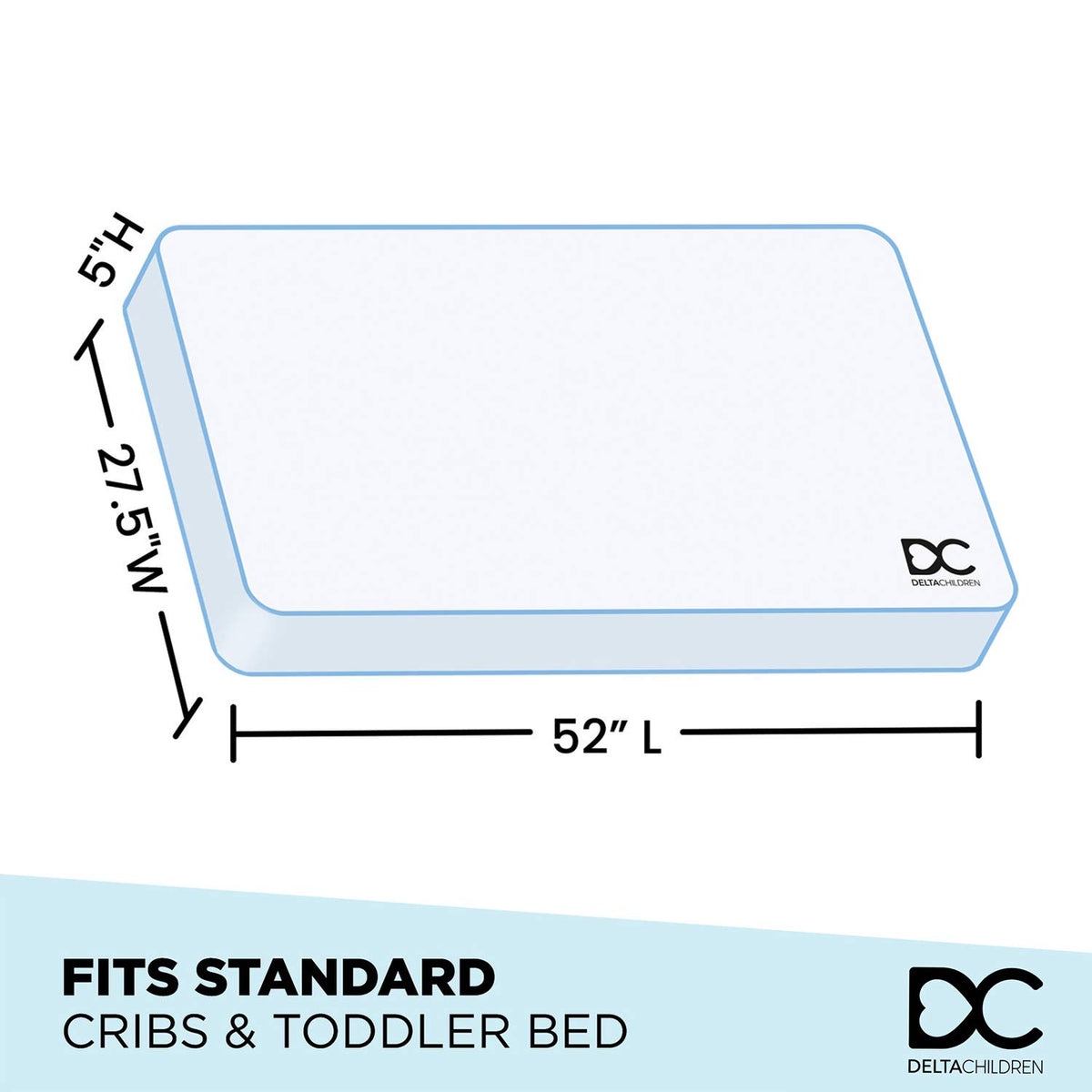 Dual Sided Crib and Toddler Mattress P741