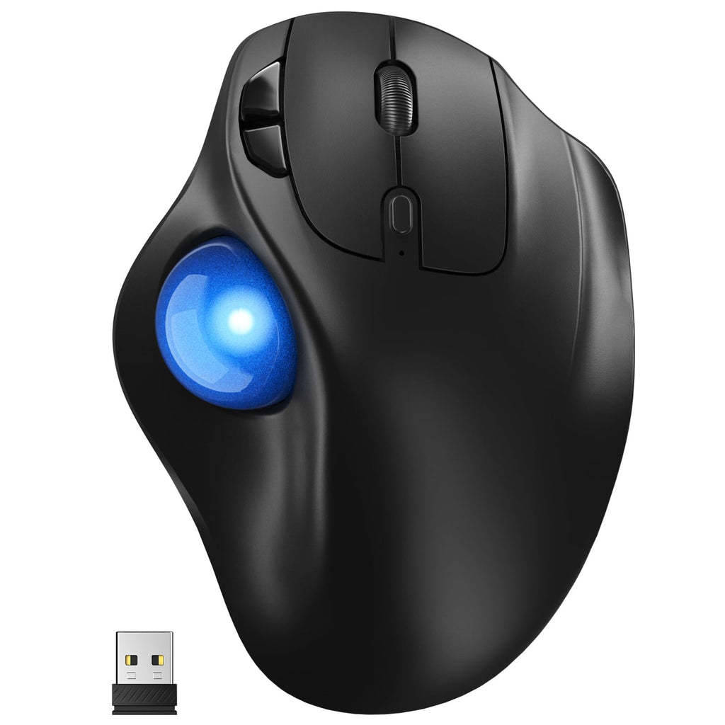 Ergonomic Wireless Trackball Mouse J82975
