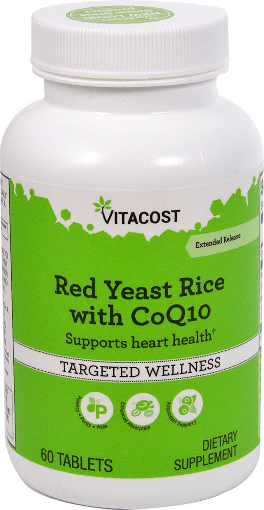 Red Yeast Rice 1200 mg CoQ10 60 Tablets E19782