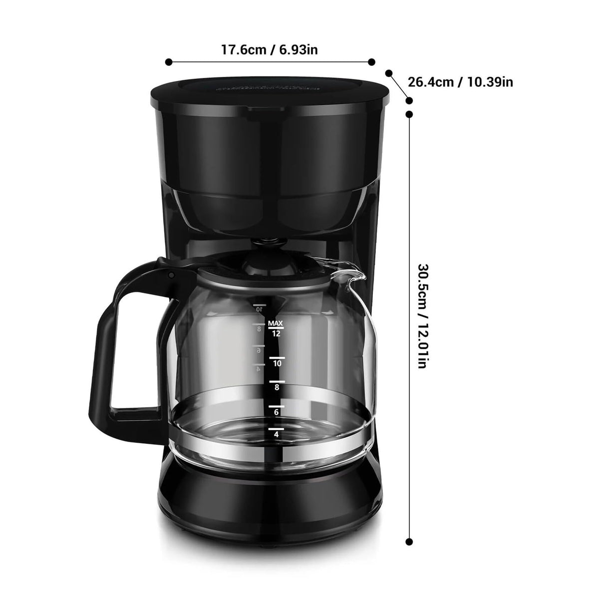 12-Cup Coffee Maker with Reusable Filter Y462