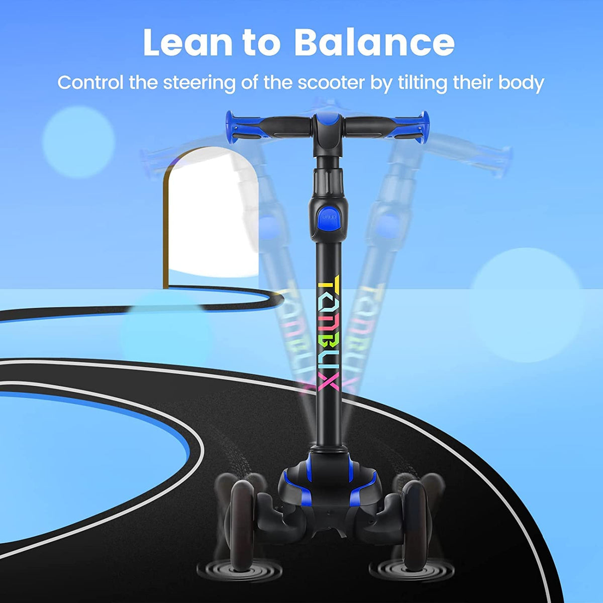 Kids 3-Wheel Scooter with Adjustable Heights I944