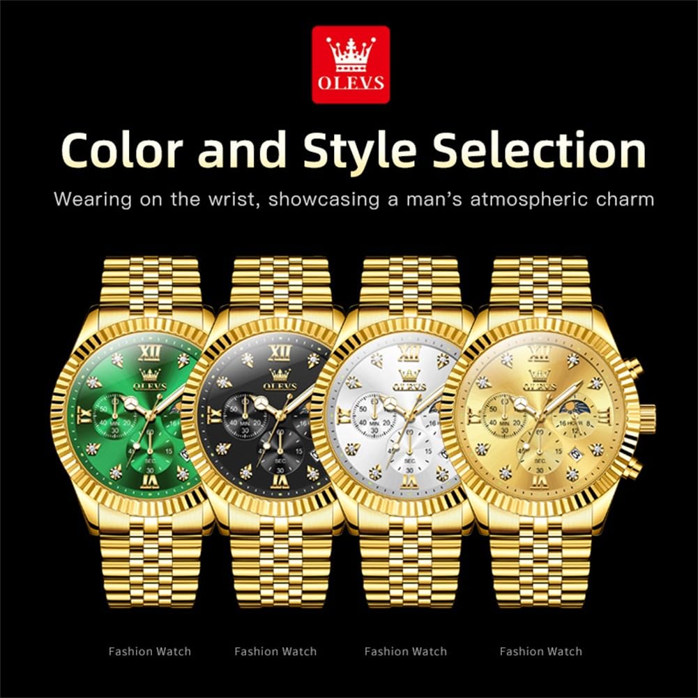 Men Quartz Stainless Steel Waterproof Luminous Watch E517725