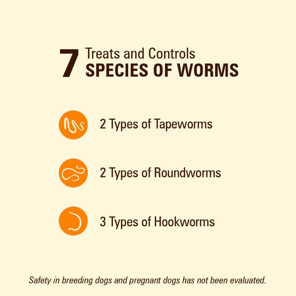 7 Way DeWormer and Flea and Tick Prevention for Small Dogs 6 Count X5898