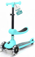 3-Wheel Kids Scooter with Seat, LED Wheels, Adjustable Handlebar V847710