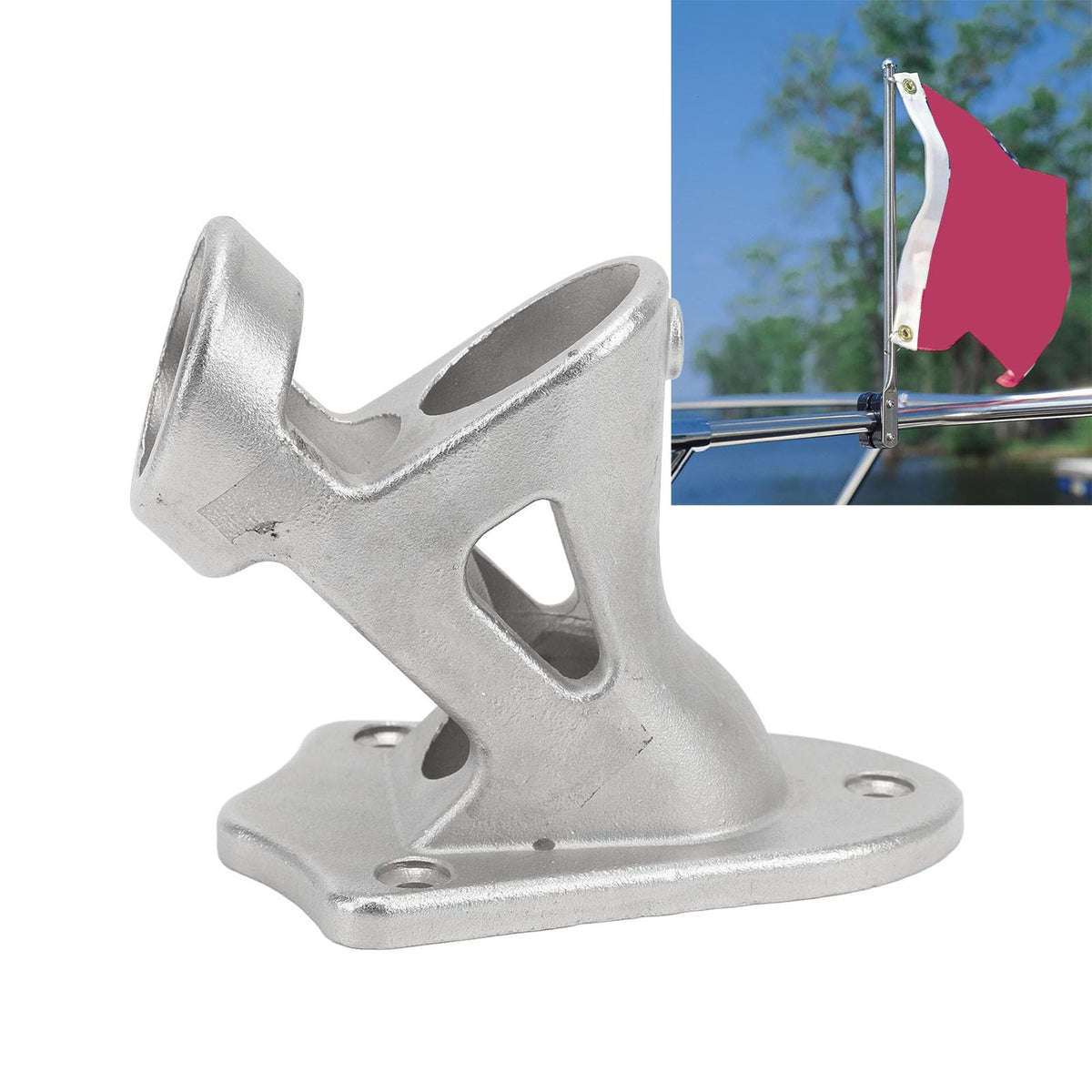 Heavy Duty Stainless Steel Flag Pole Bracket Mount H691397
