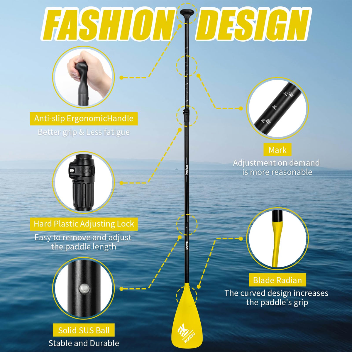 Adjustable 2-in-1 SUP & Canoe Paddle L87569
