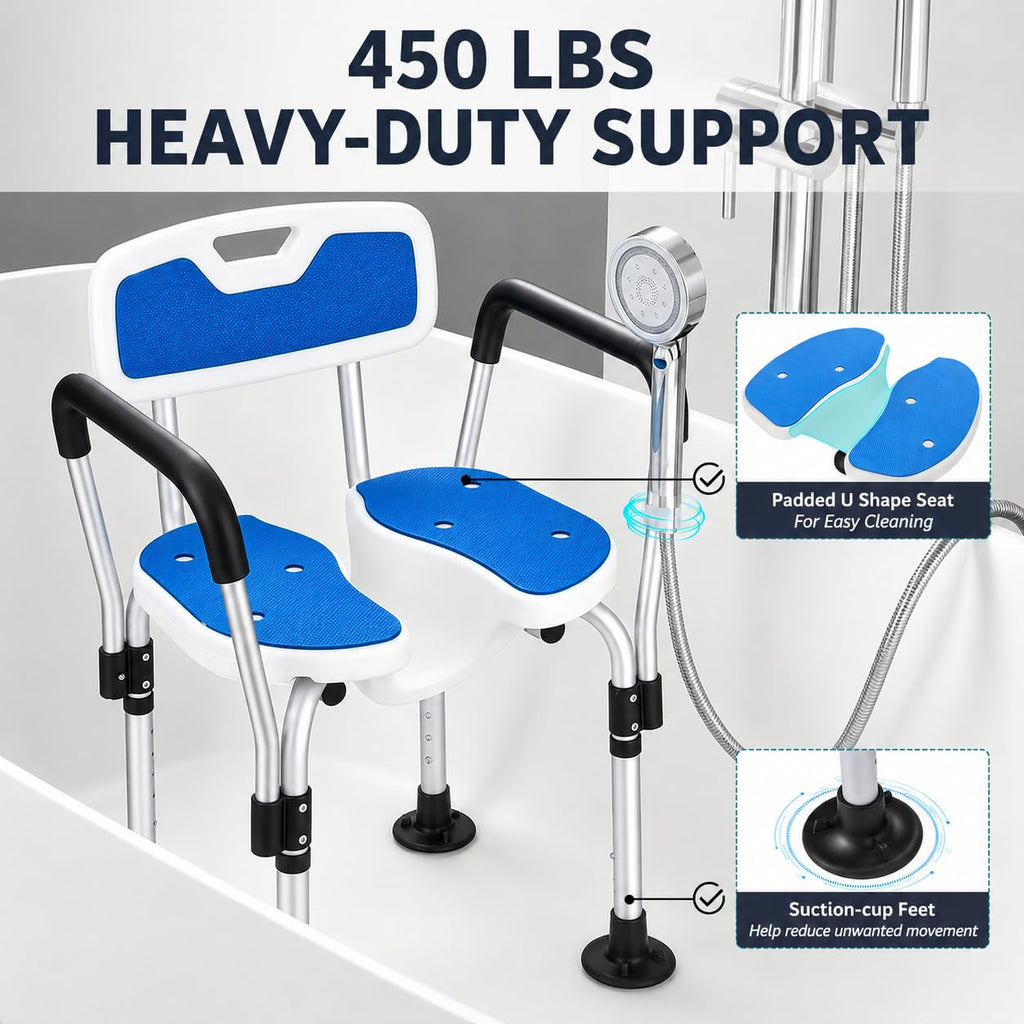 Shower Chair with Arms and Back F3448