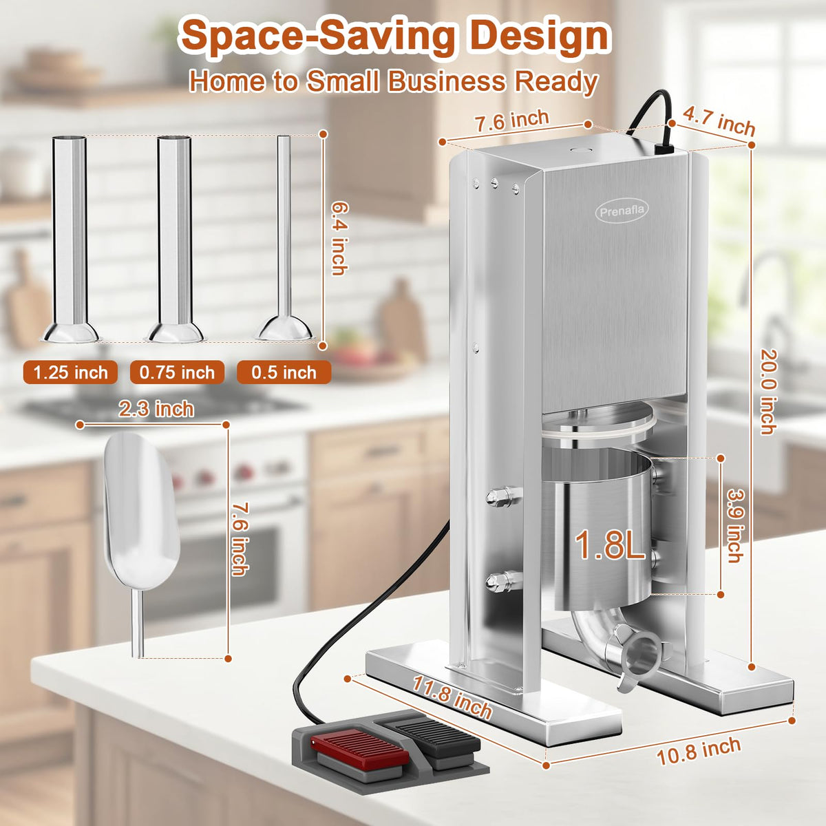 4 LB Vertical Electric Sausage Stuffer Y908
