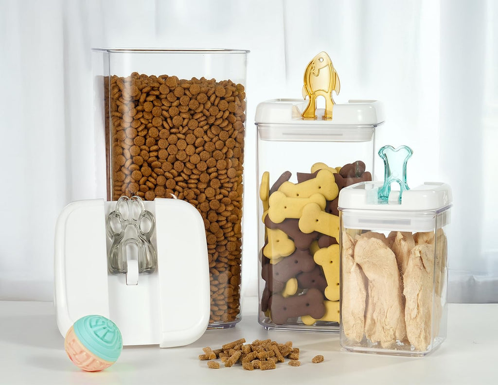 Airtight Pet Food Container with Flip Top Handles D80998