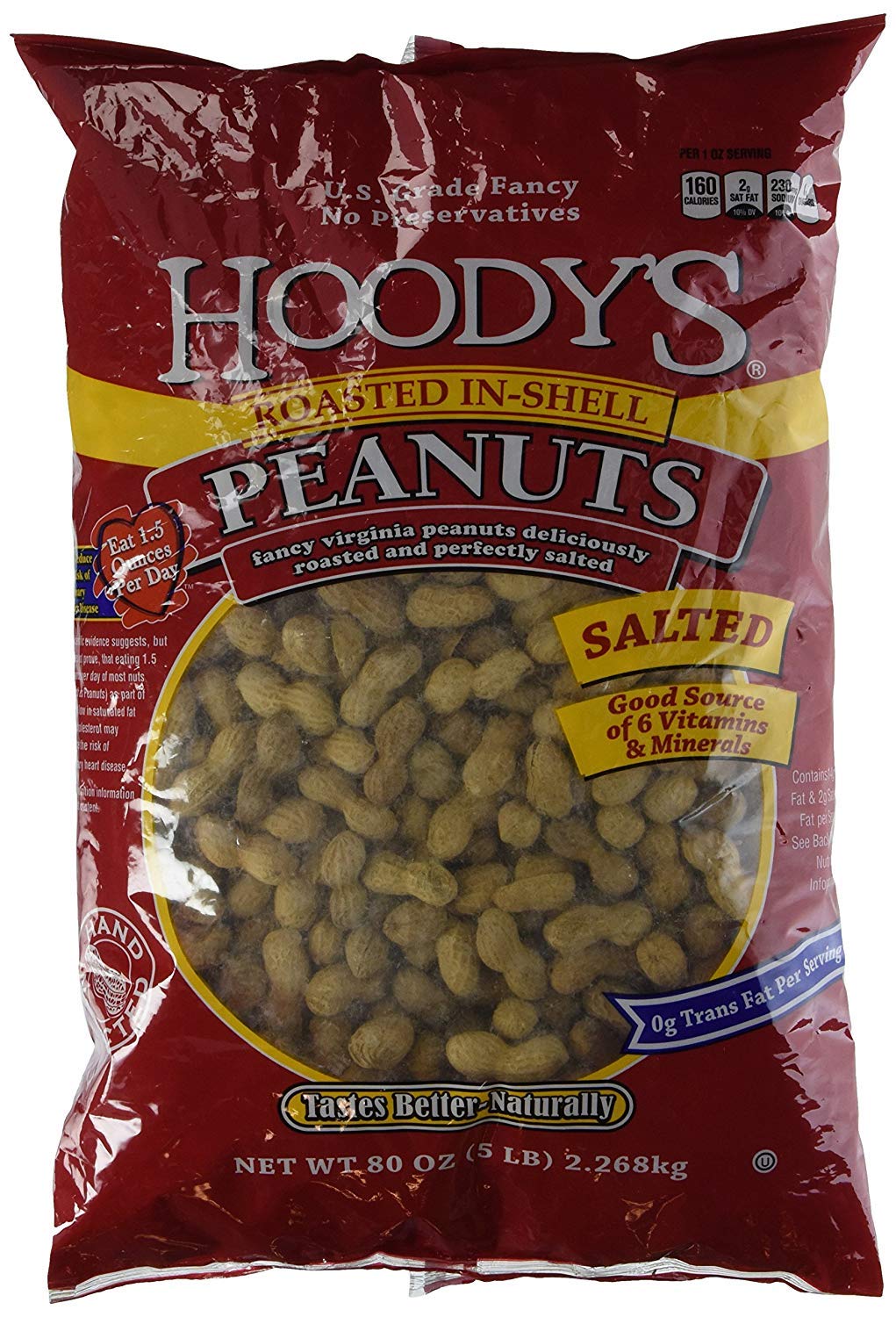 Salted Roast Peanuts 5 Pounds G830233