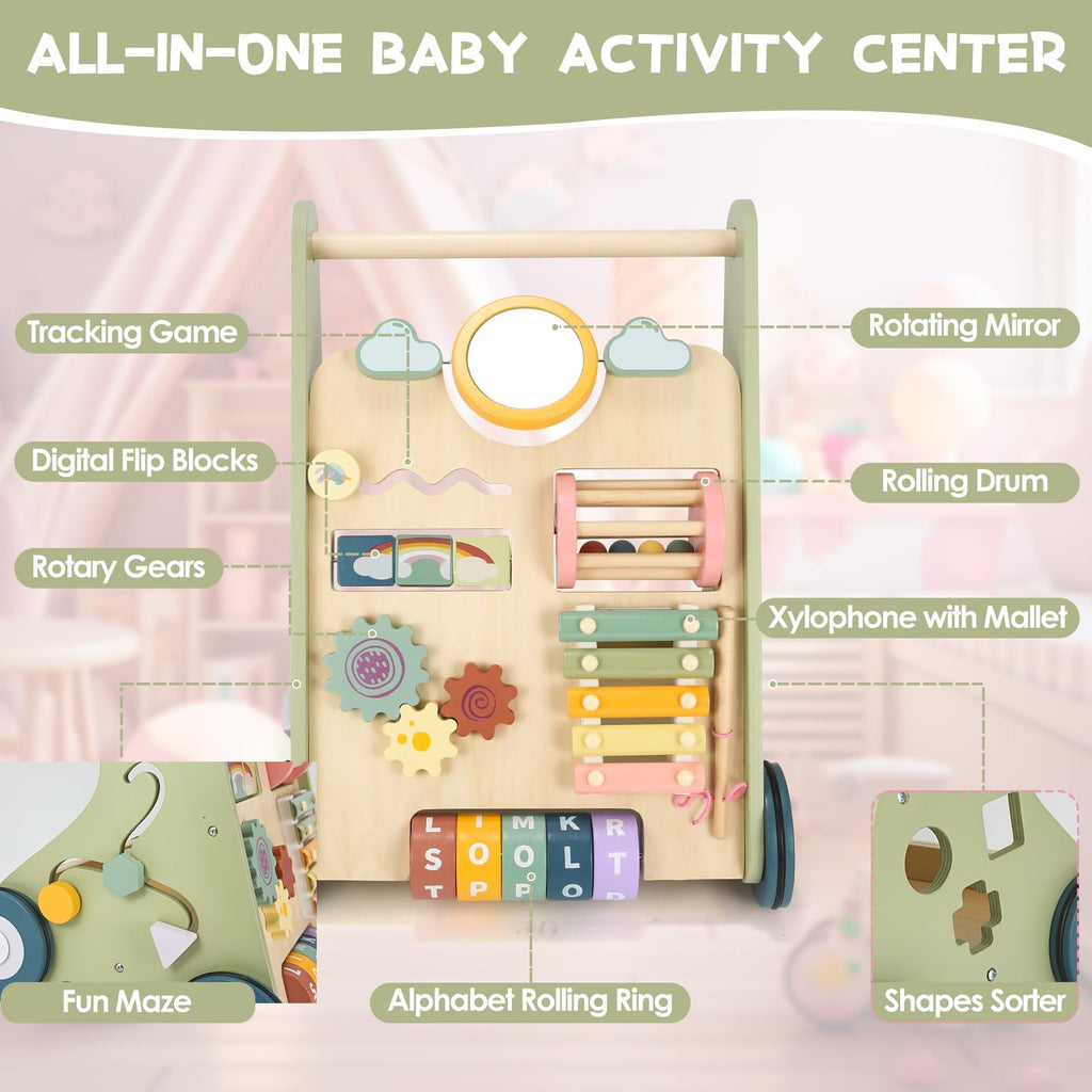 Wooden Baby Push Walker V467728