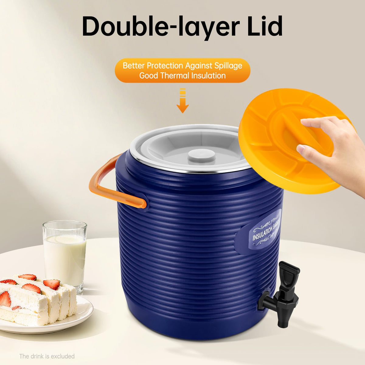 Insulated Beverage Dispenser 3.43 Gallon Blue G1109