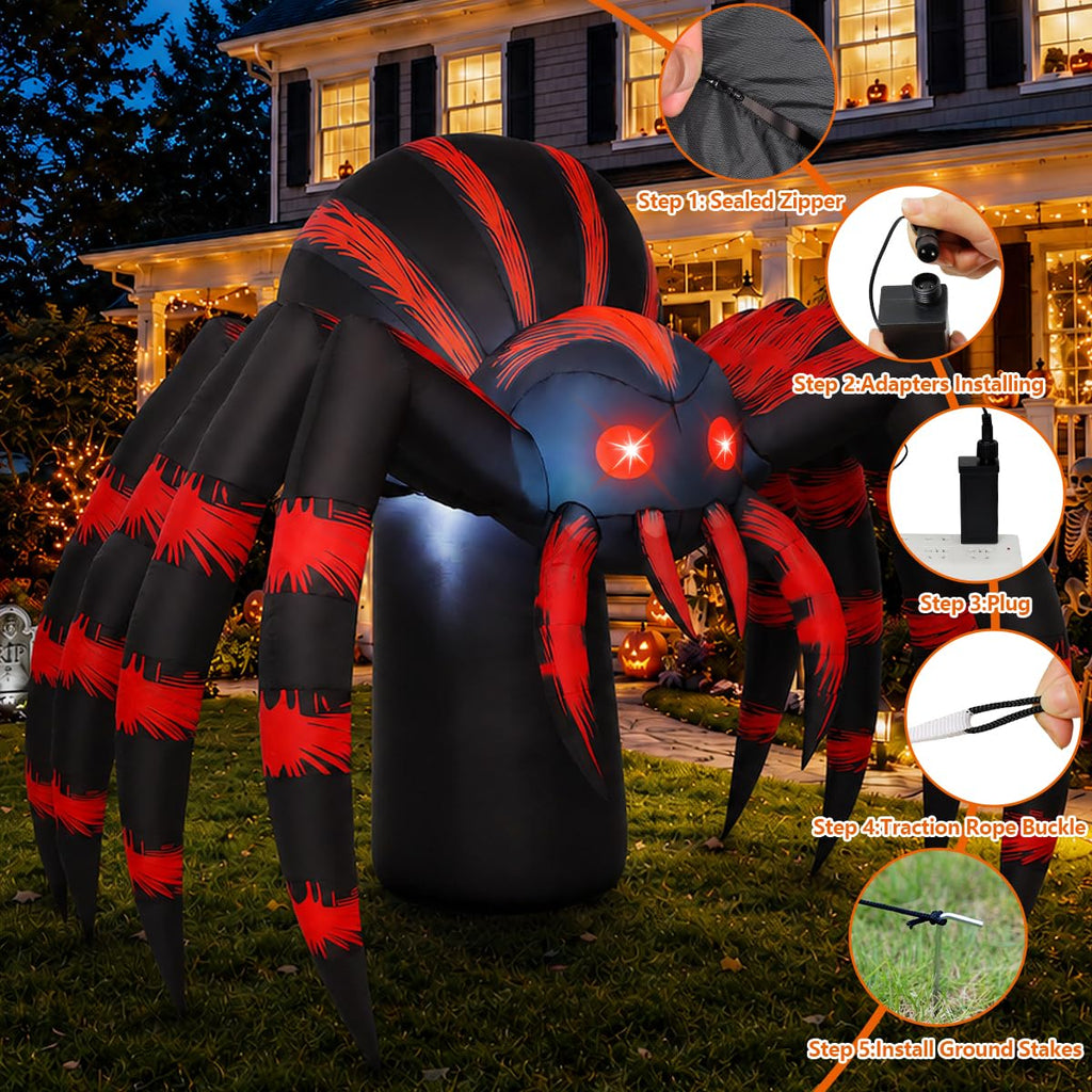 7FT Halloween Inflatables Yard Decor with LEDs N662804