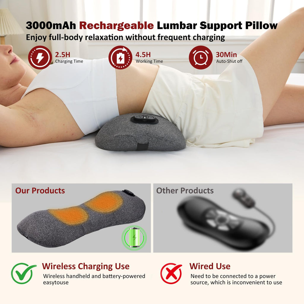 Back Massager with Heat, Vibration, Airbag Stretch B975706