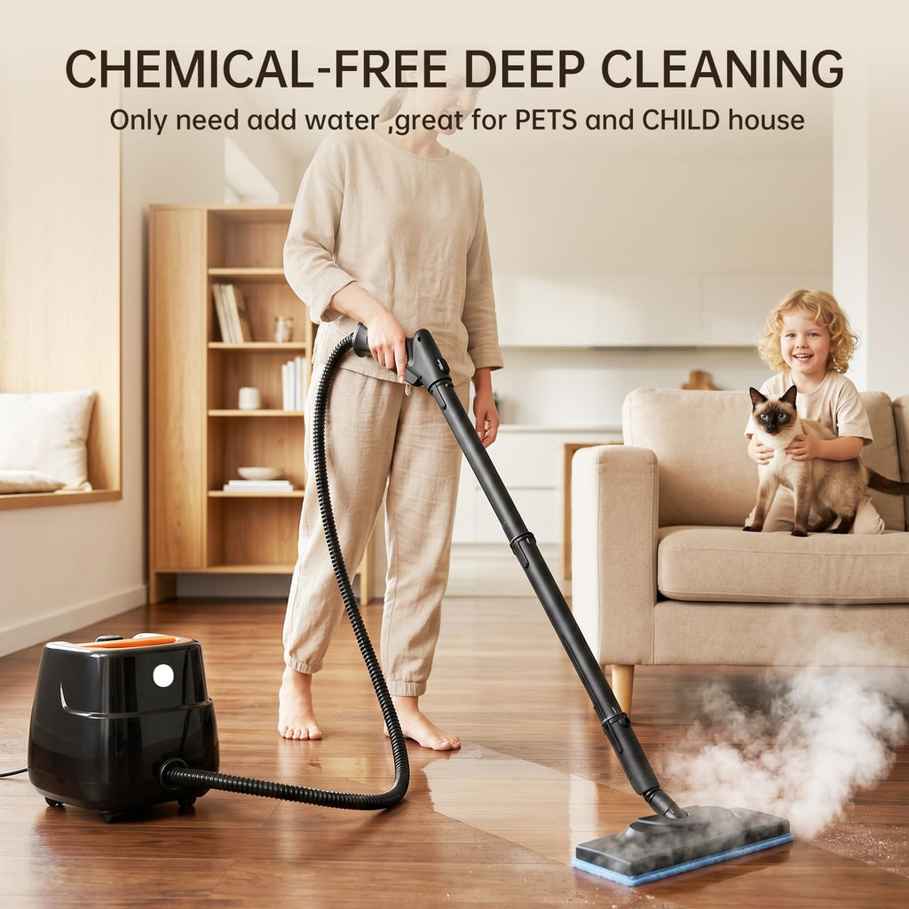 21-in-1 Chemical-Free Steam Cleaner with 3-Level Adjustment N106374