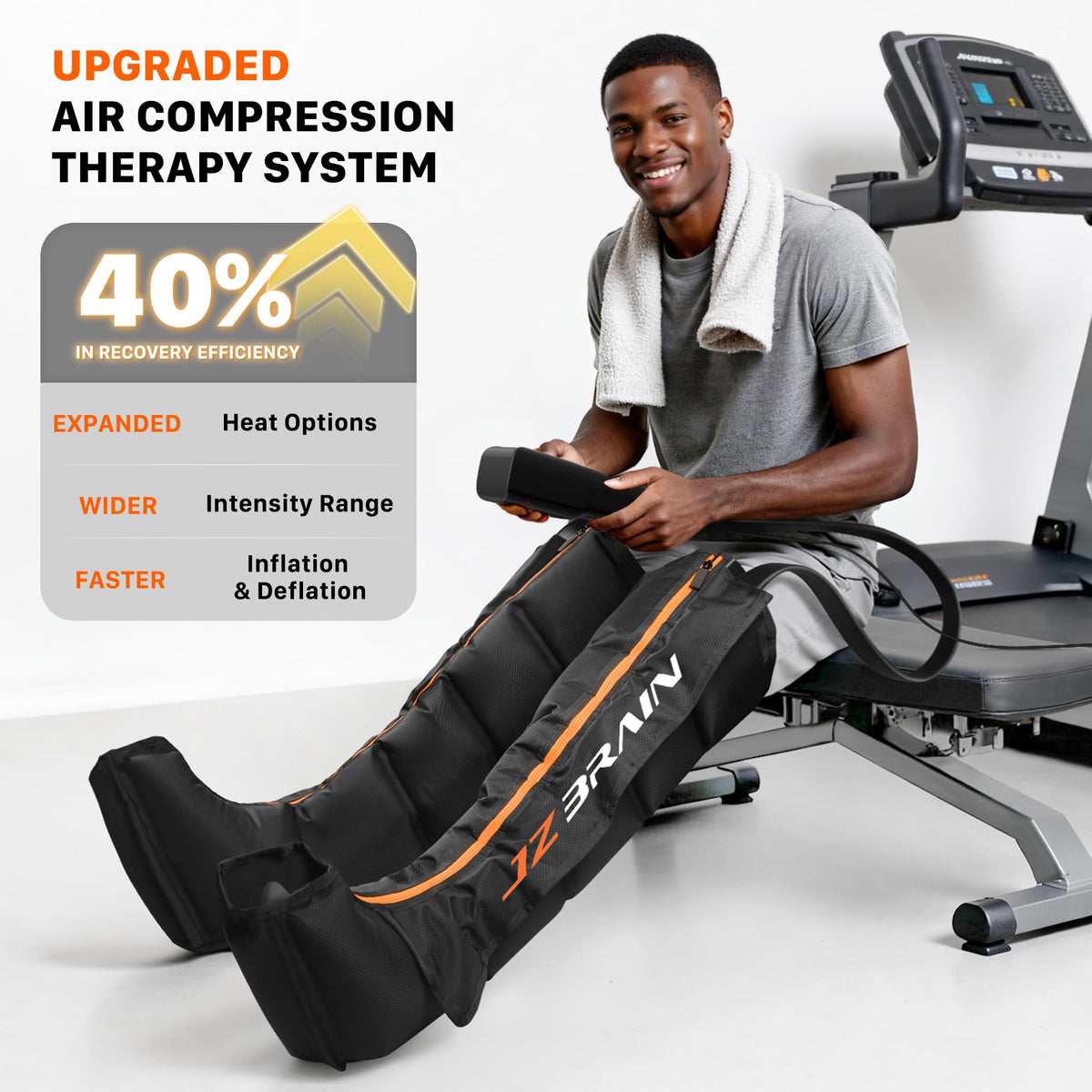 Air Compression Boots Leg Massager with Heat K42747