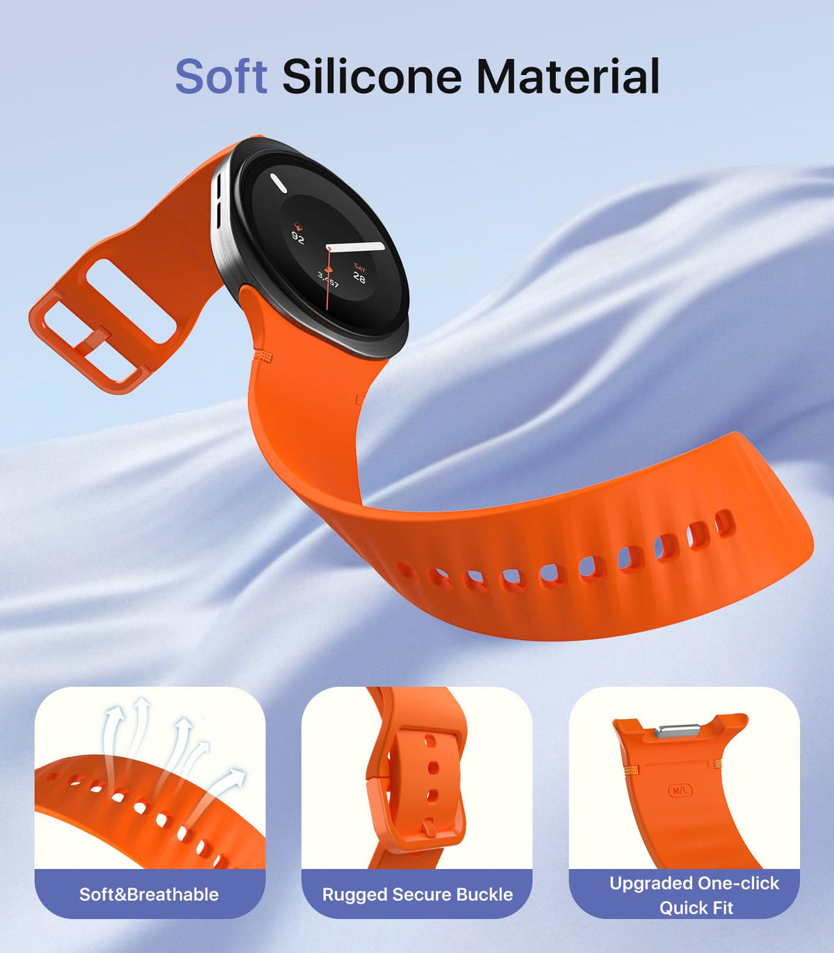 Band Compatible with Samsung Galaxy Watch 9 8 40mm 44mm/Classic 46mm J641