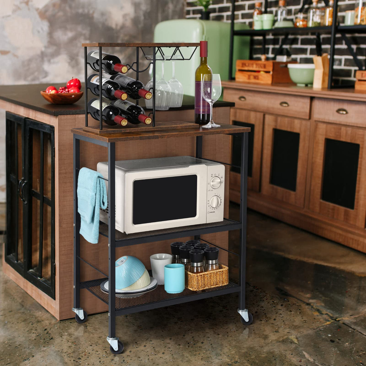 3-Tier Rolling Cart C1608