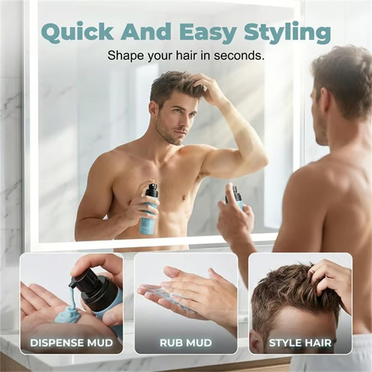 Quick-Dry Matte Styling Mud Spray 5 fl oz F338362