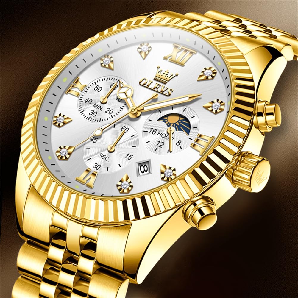 Men Quartz Stainless Steel Waterproof Luminous Watch E517725