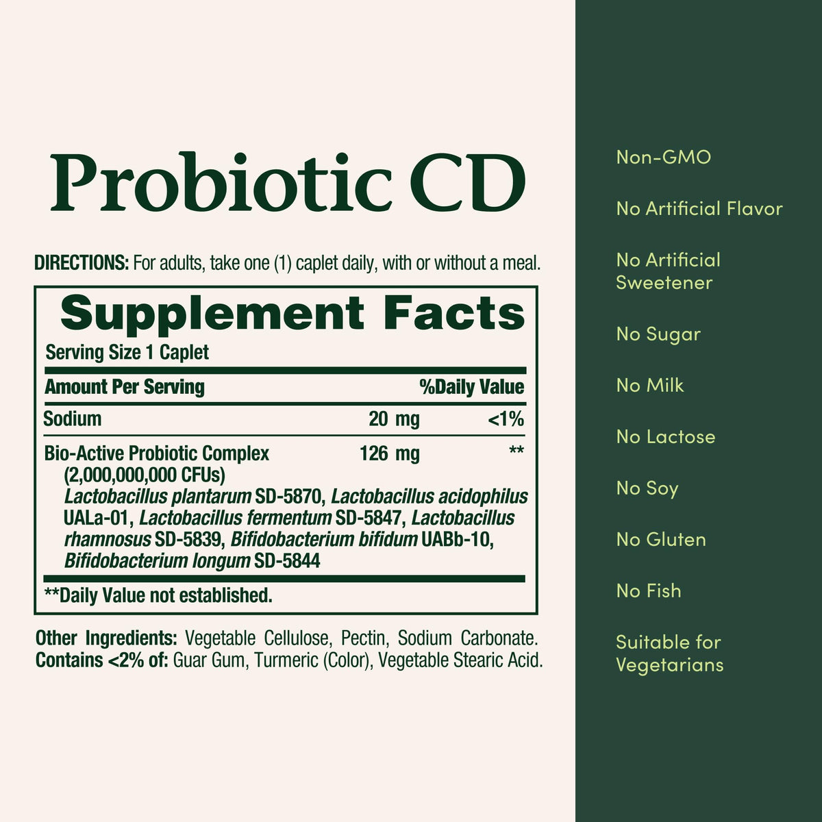 Probiotic Supplement, 30 Capsules U380726