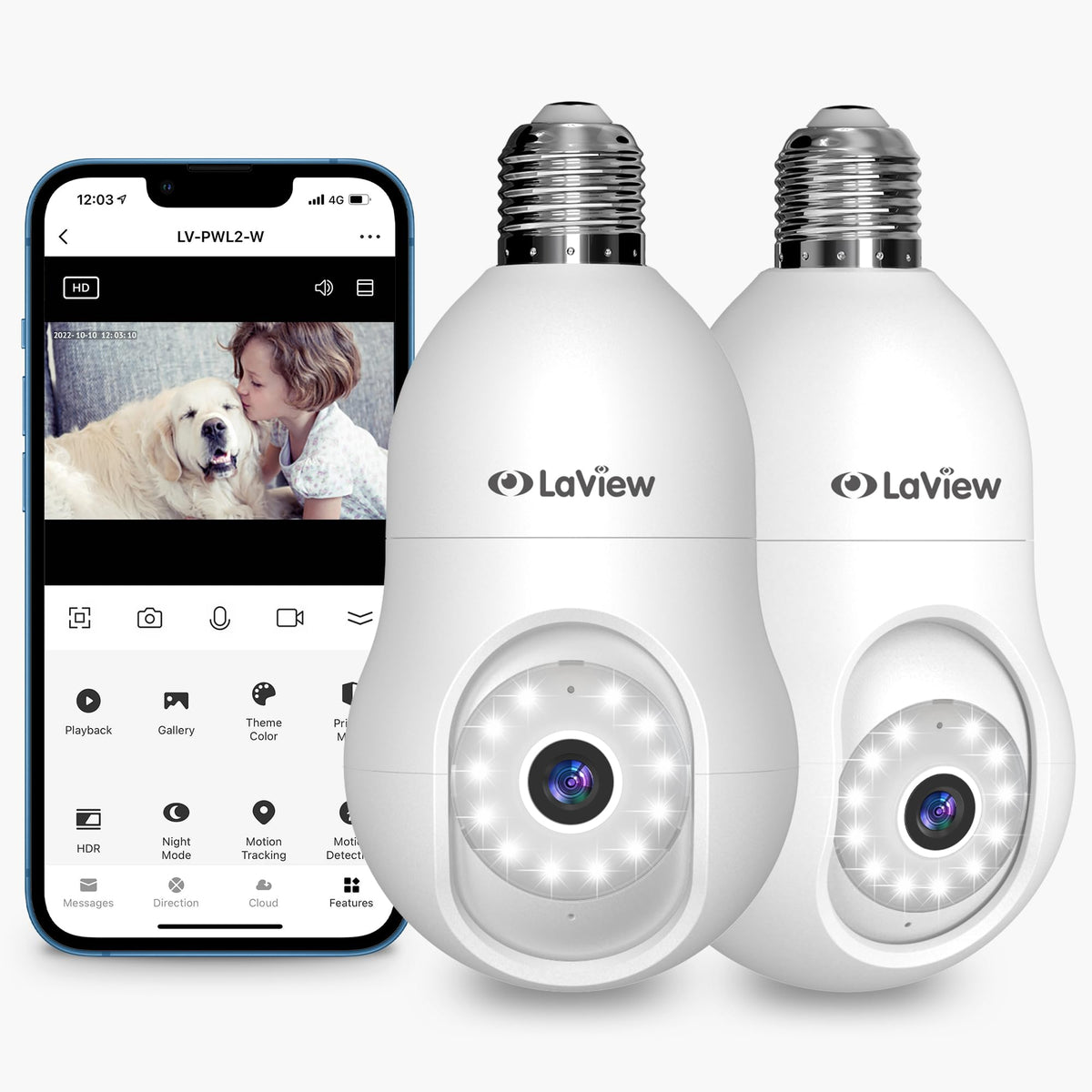 4MP 2K Security Camera 2 Pack I41758