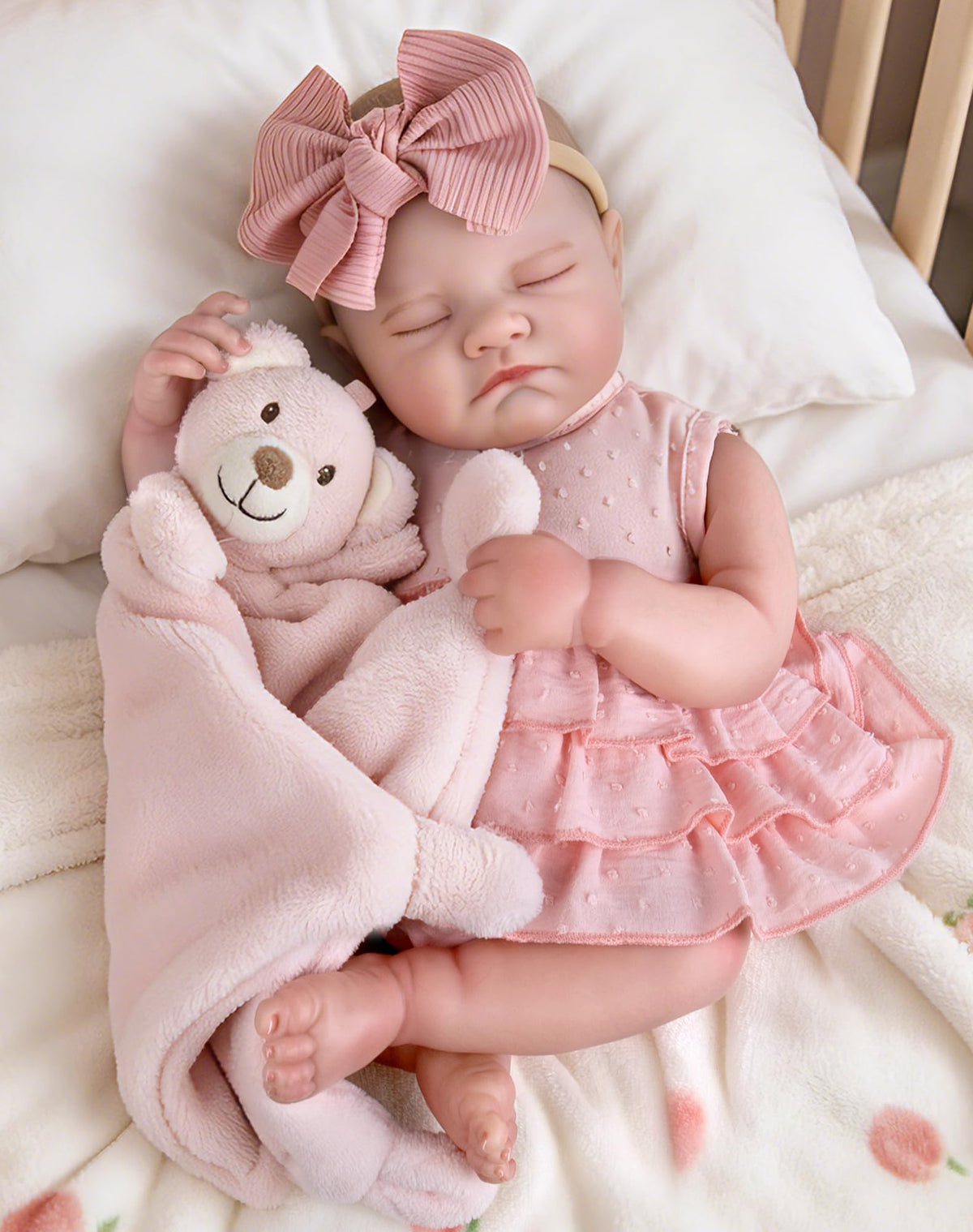20-Inch Sleeping Newborn Girl Doll D434